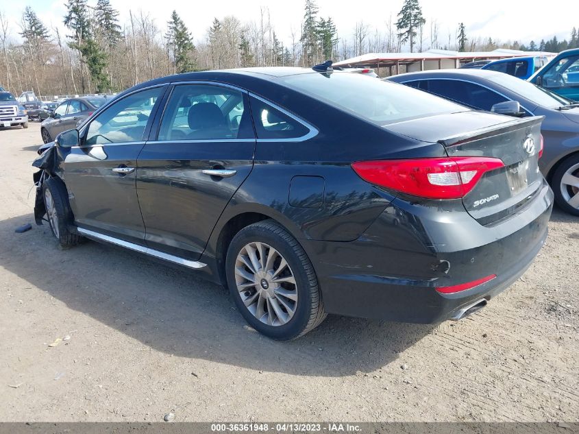 2015 HYUNDAI SONATA 2.4L LIMITED - 5NPE34AF9FH056523