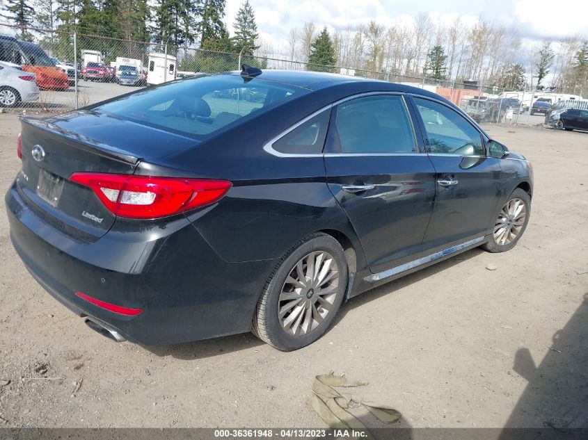 2015 HYUNDAI SONATA 2.4L LIMITED - 5NPE34AF9FH056523