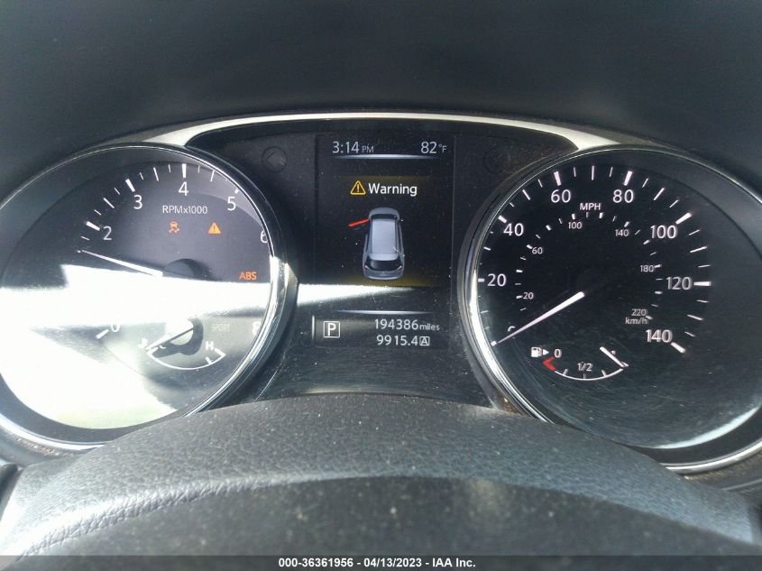 2016 NISSAN ROGUE SV/SL/S - 5N1AT2MT2GC823366