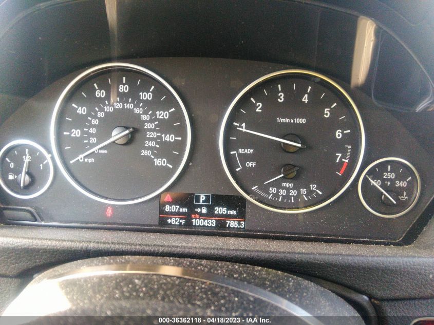 2013 BMW 3 SERIES 320I XDRIVE - WBA3C3C51DF981100