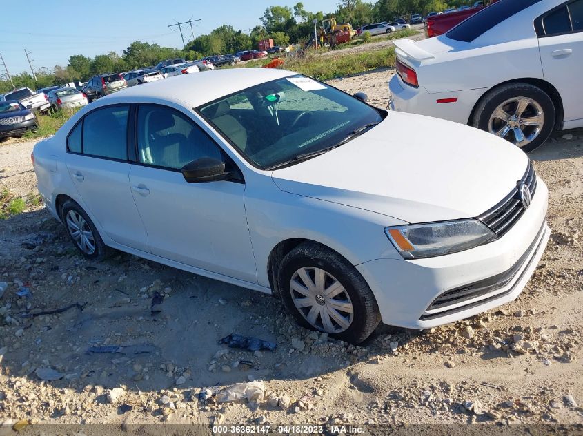 2015 VOLKSWAGEN JETTA SEDAN 2.0L S W/TECHNOLOGY - 3VW2K7AJXFM317418