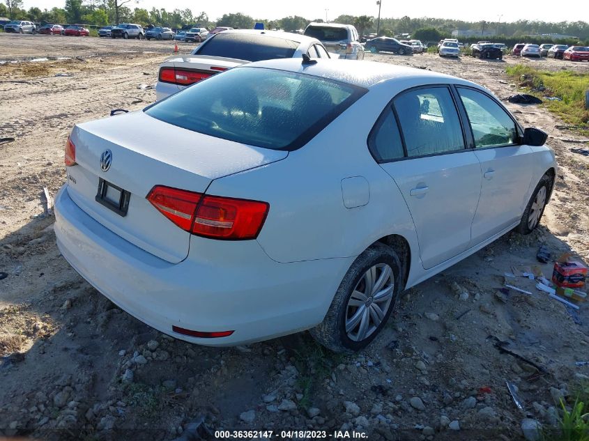 2015 VOLKSWAGEN JETTA SEDAN 2.0L S W/TECHNOLOGY - 3VW2K7AJXFM317418