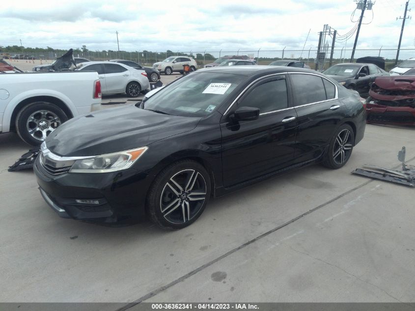 2017 HONDA ACCORD SEDAN SPORT - 1HGCR2F68HA137723