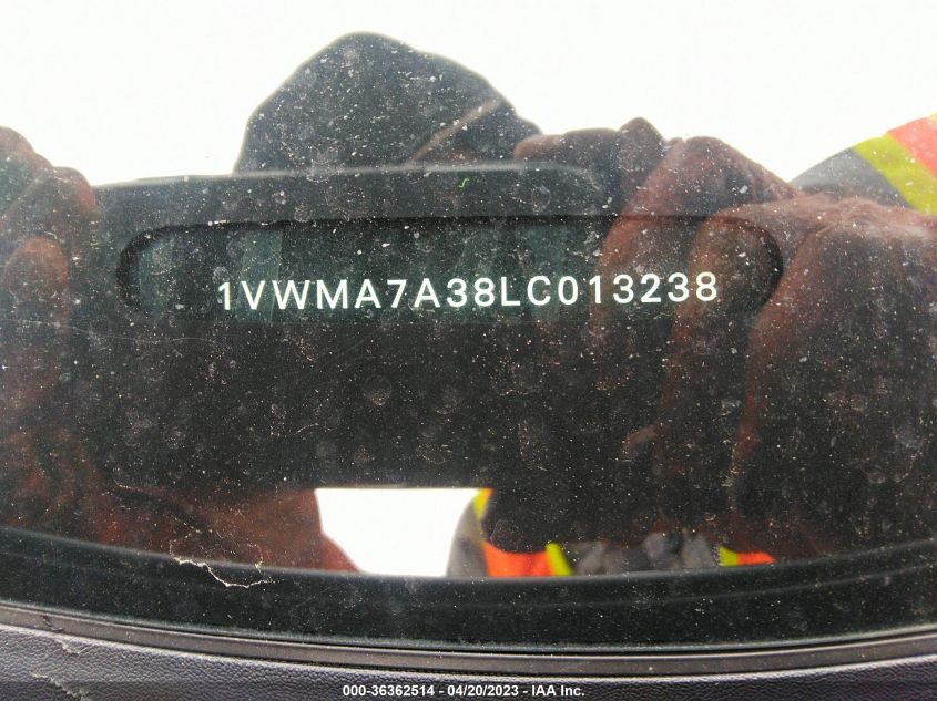 2020 VOLKSWAGEN PASSAT 2.0T R-LINE - 1VWMA7A38LC013238