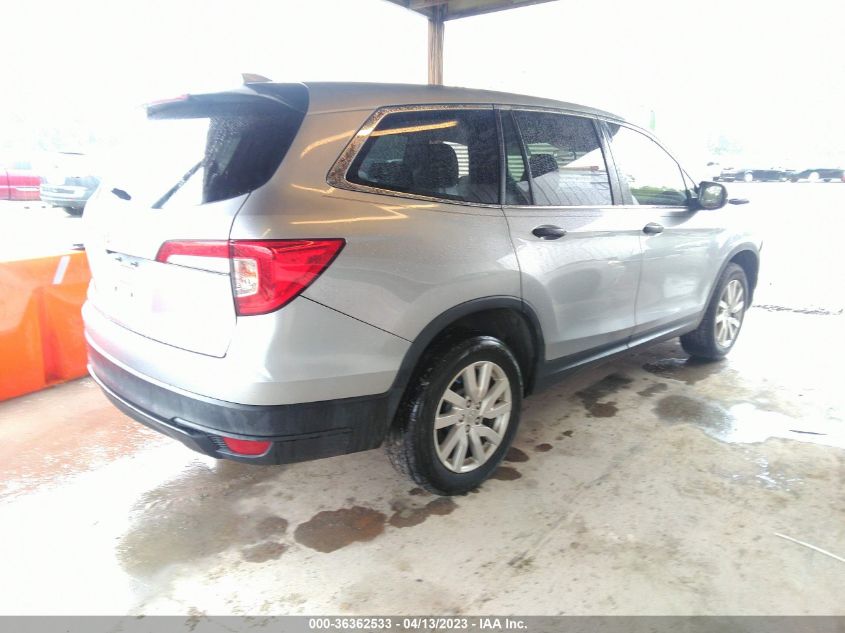 2019 HONDA PILOT LX - 5FNYF5H16KB043404