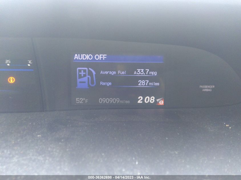 2013 HONDA CIVIC SDN LX - 2HGFB2F51DH548434