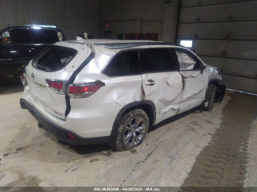 2015 TOYOTA HIGHLANDER XLE - 5TDJKRFH4FS155835