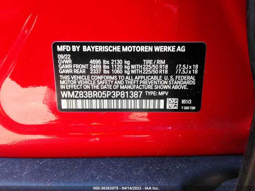 2023 MINI COUNTRYMAN COOPER S WMZ83BR05P3P81387
