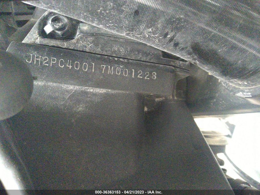 2007 HONDA CBR600 RR - JH2PC40017M001228