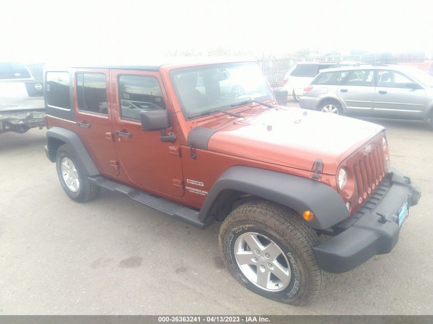 2014 JEEP WRANGLER UNLIMITED SPORT - 1C4BJWDG2EL297679