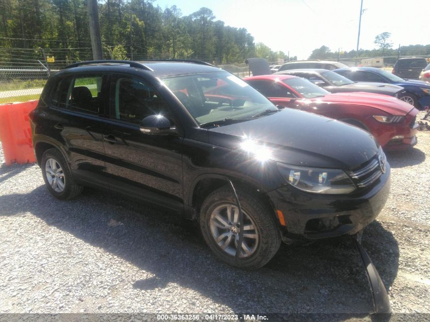 2016 VOLKSWAGEN TIGUAN S - WVGAV7AX2GW573902