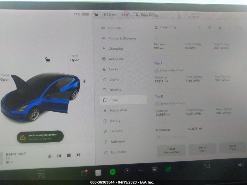 2021 TESLA MODEL 3 LONG RANGE - 5YJ3E1EB3MF993130