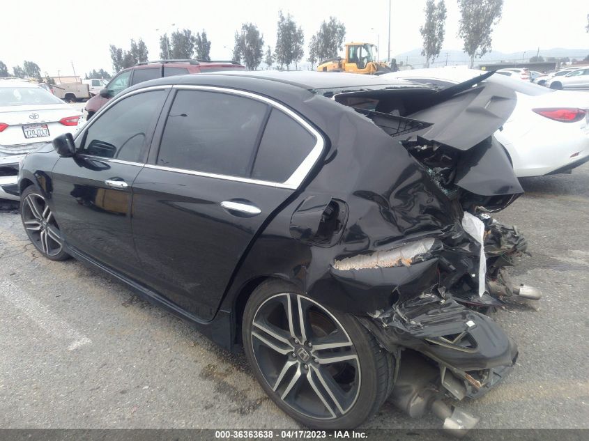 2016 HONDA ACCORD SEDAN SPORT - 1HGCR2F58GA056548