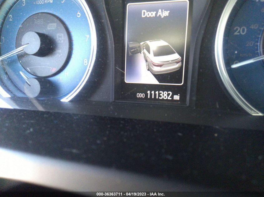 2016 TOYOTA CAMRY XLE/SE/LE/XSE - 4T4BF1FK4GR570965