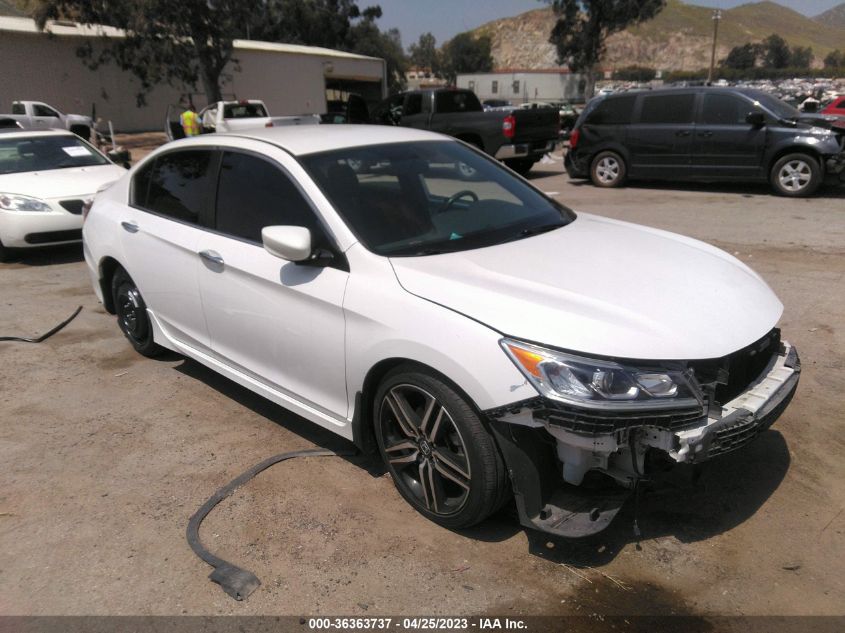2016 HONDA ACCORD SEDAN SPORT - 1HGCR2F58GA163115