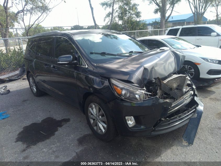 2016 KIA SEDONA EX - KNDMC5C12G6136342