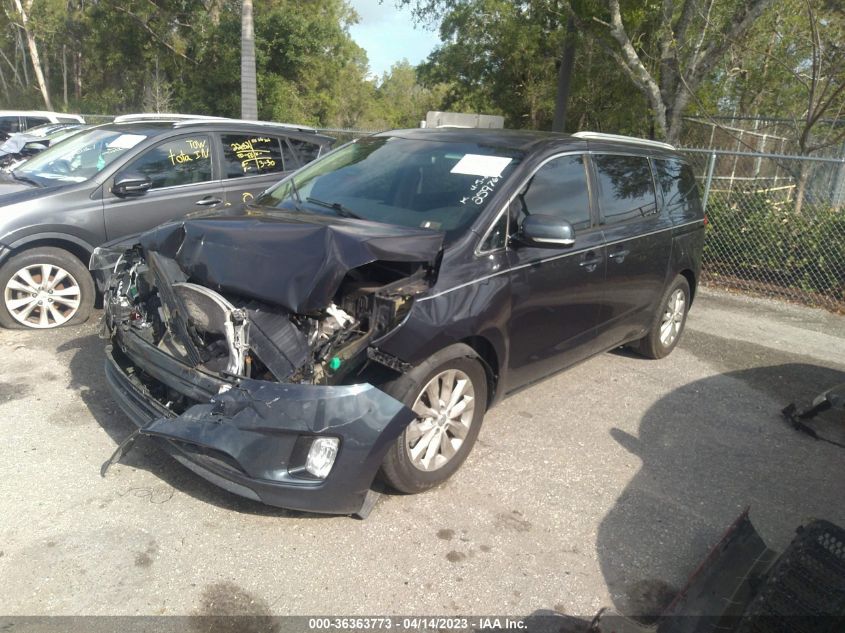 2016 KIA SEDONA EX - KNDMC5C12G6136342