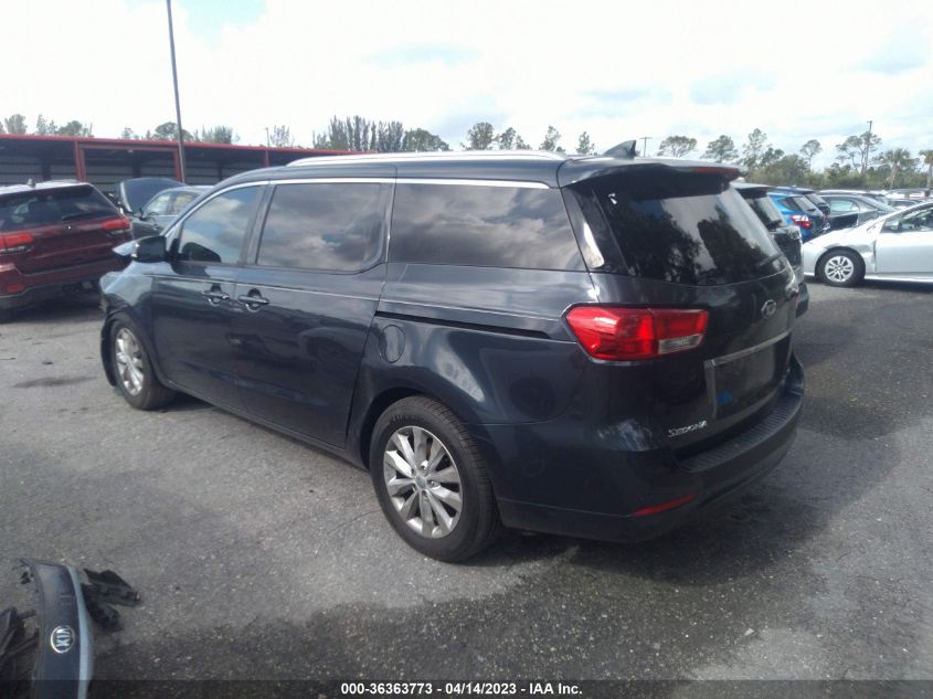 2016 KIA SEDONA EX - KNDMC5C12G6136342
