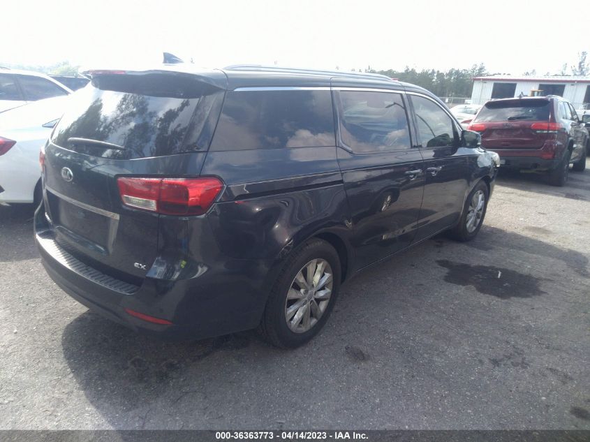 2016 KIA SEDONA EX - KNDMC5C12G6136342