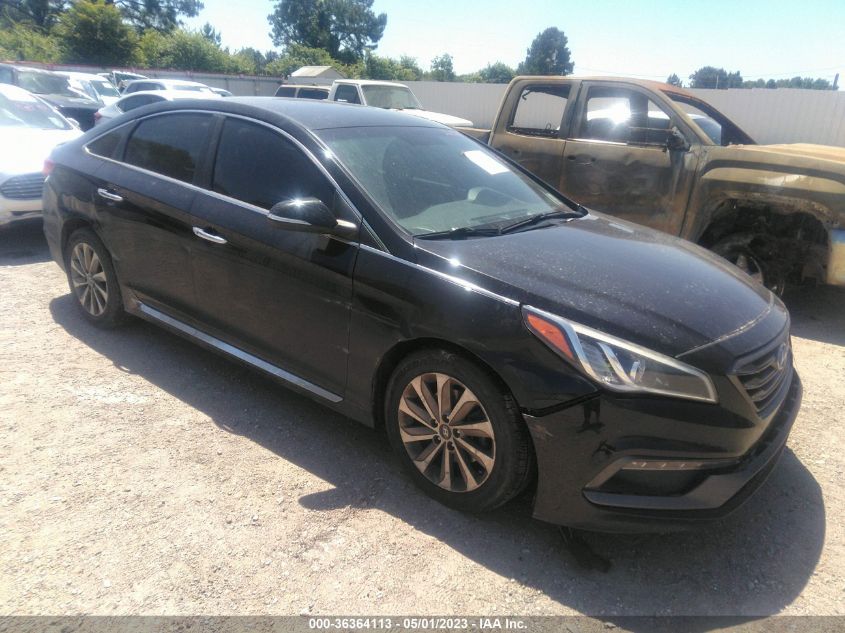 2015 HYUNDAI SONATA 2.4L SPORT - 5NPE34AF5FH218342