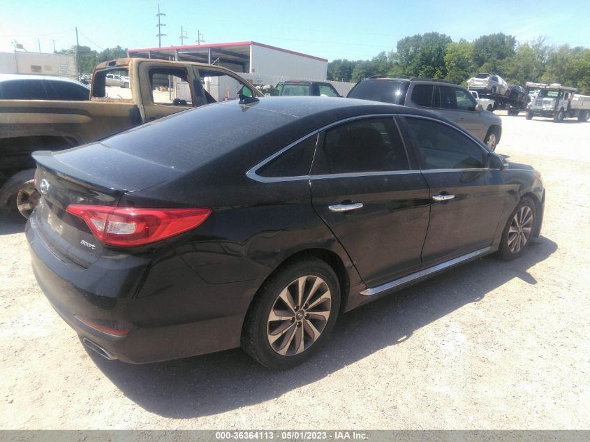 2015 HYUNDAI SONATA 2.4L SPORT - 5NPE34AF5FH218342