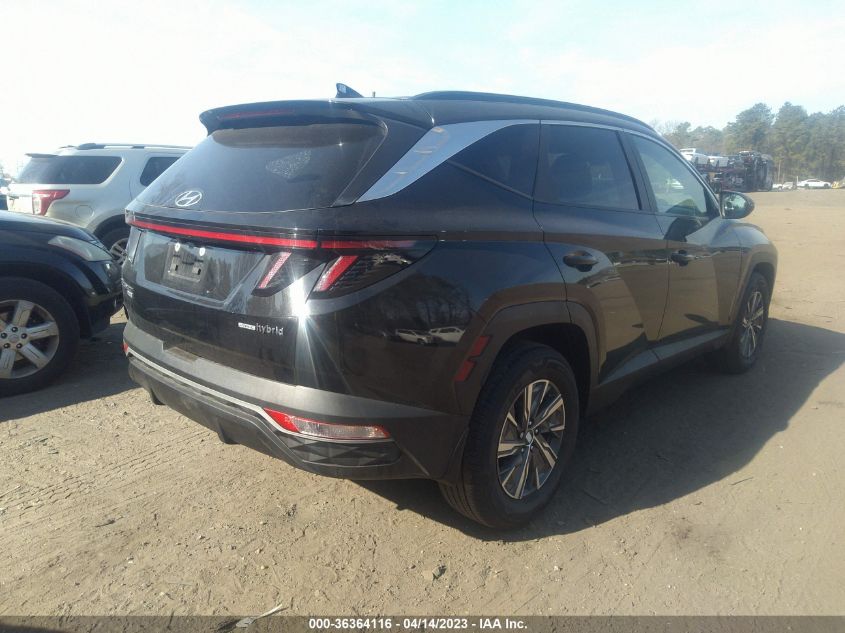 2022 HYUNDAI TUCSON HYBRID BLUE KM8JBCA10NU040730