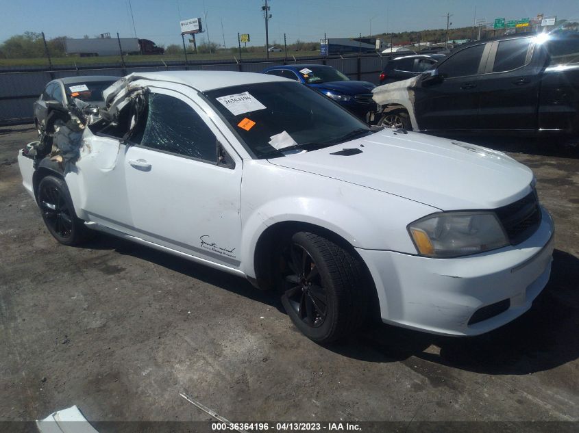 2013 DODGE AVENGER SE V6 - 1C3CDZAG1DN750487