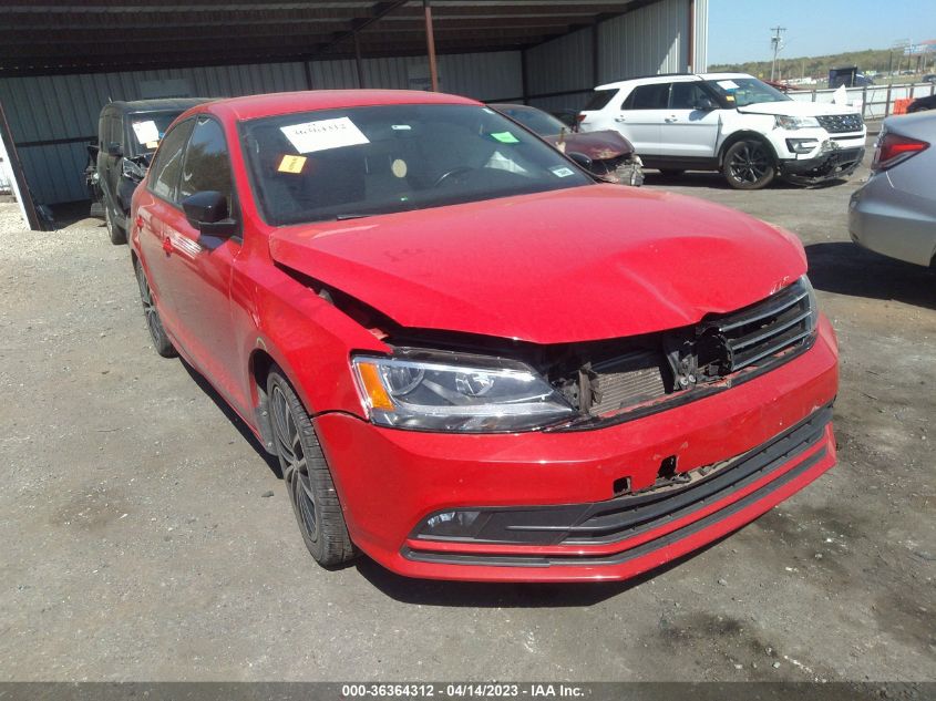 2016 VOLKSWAGEN JETTA SEDAN 1.8T SPORT - 3VWD17AJ4GM270450