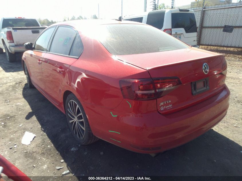 2016 VOLKSWAGEN JETTA SEDAN 1.8T SPORT - 3VWD17AJ4GM270450