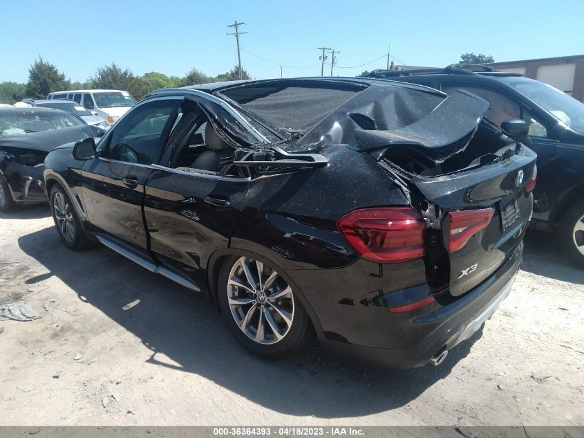 2019 BMW X3 XDRIVE30I - 5UXTR9C52KLE20313