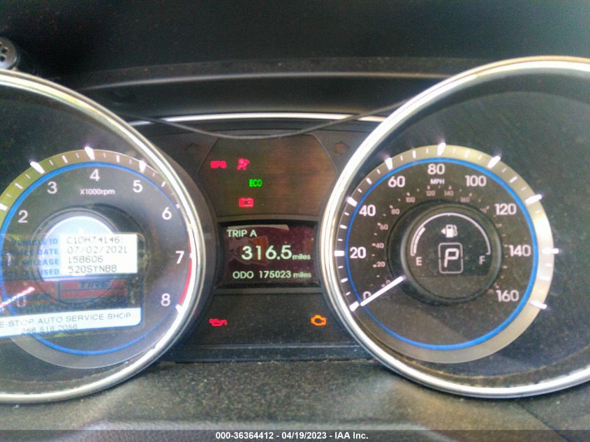2013 HYUNDAI SONATA GLS - 5NPEB4AC1DH741461