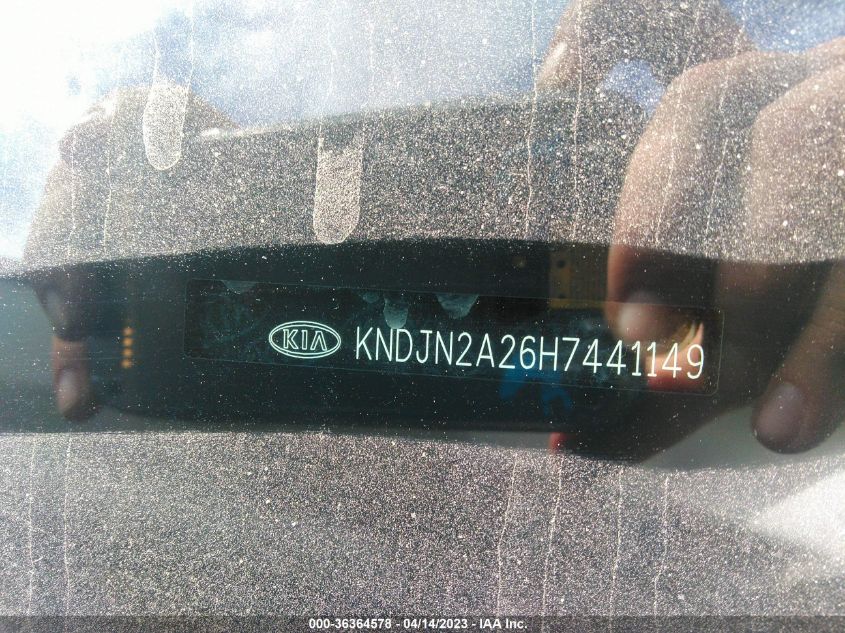 2017 KIA SOUL BASE - KNDJN2A26H7441149