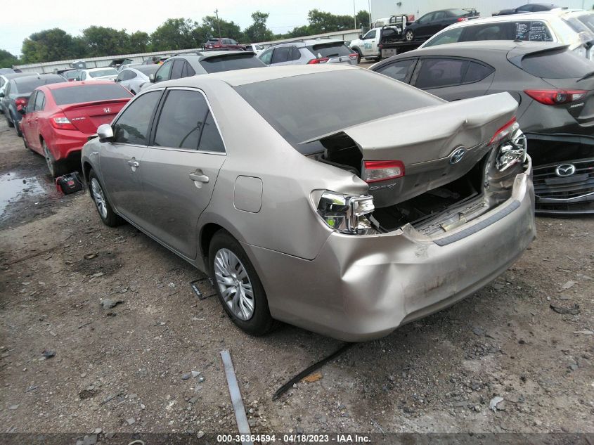 2013 TOYOTA CAMRY HYBRID LE/XLE - 4T1BD1FK1DU086649
