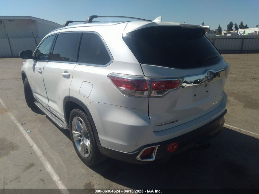 2014 TOYOTA HIGHLANDER LIMITED - 5TDYKRFH8ES012299