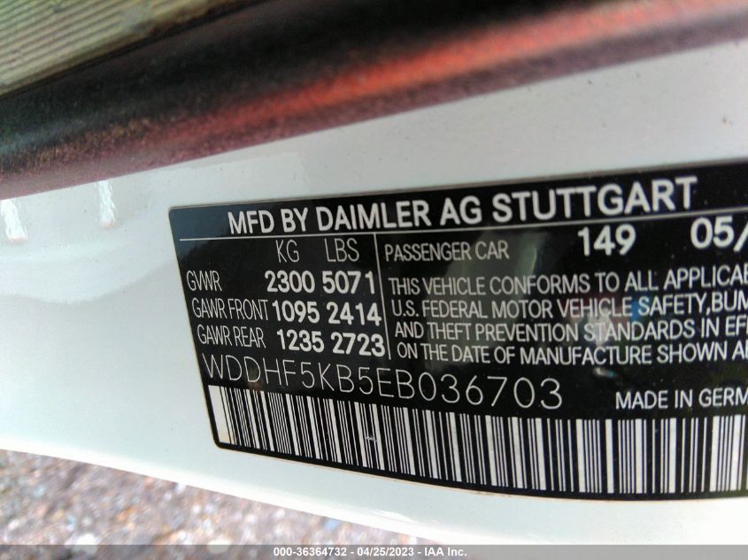 2014 MERCEDES-BENZ E-CLASS E 350 - WDDHF5KB5EB036703