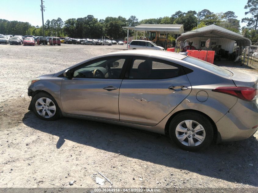 2016 HYUNDAI ELANTRA SE - 5NPDH4AE8GH783478