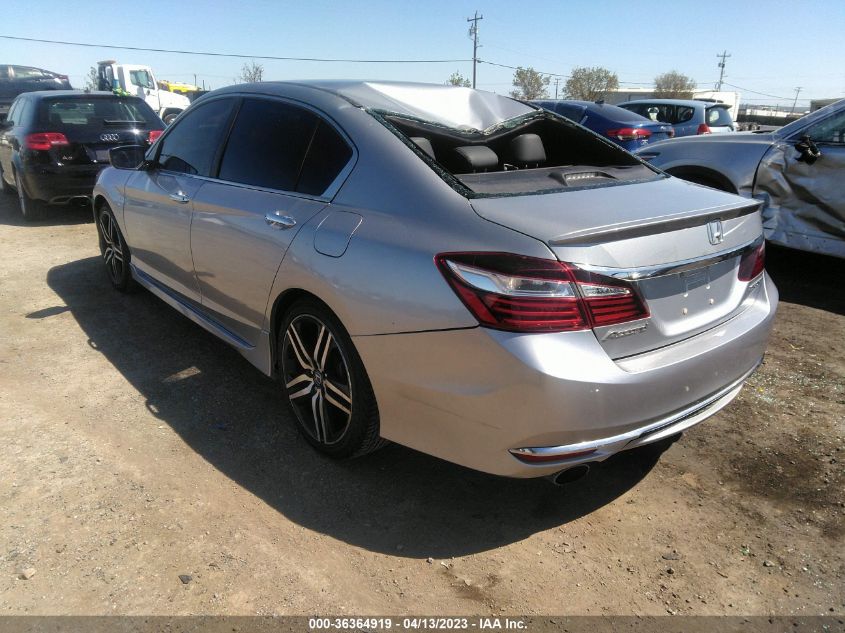 2016 HONDA ACCORD SEDAN SPORT - 1HGCR2F53GA168934