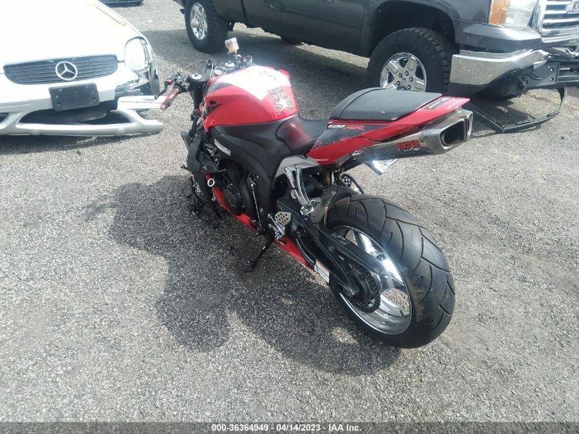 2008 HONDA CBR600 RR - JH2PC40038M101008