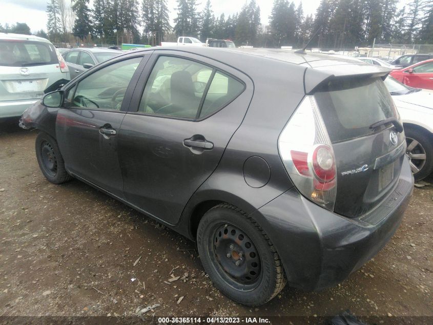 2013 TOYOTA PRIUS C ONE/TWO/THREE/FOUR - JTDKDTB3XD1548870