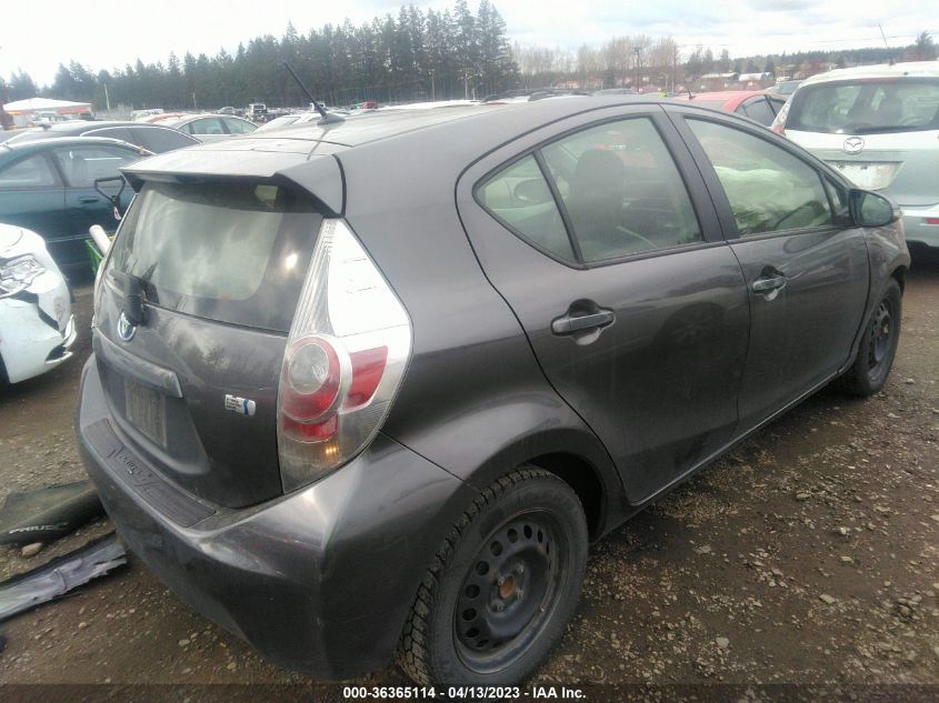 2013 TOYOTA PRIUS C ONE/TWO/THREE/FOUR - JTDKDTB3XD1548870