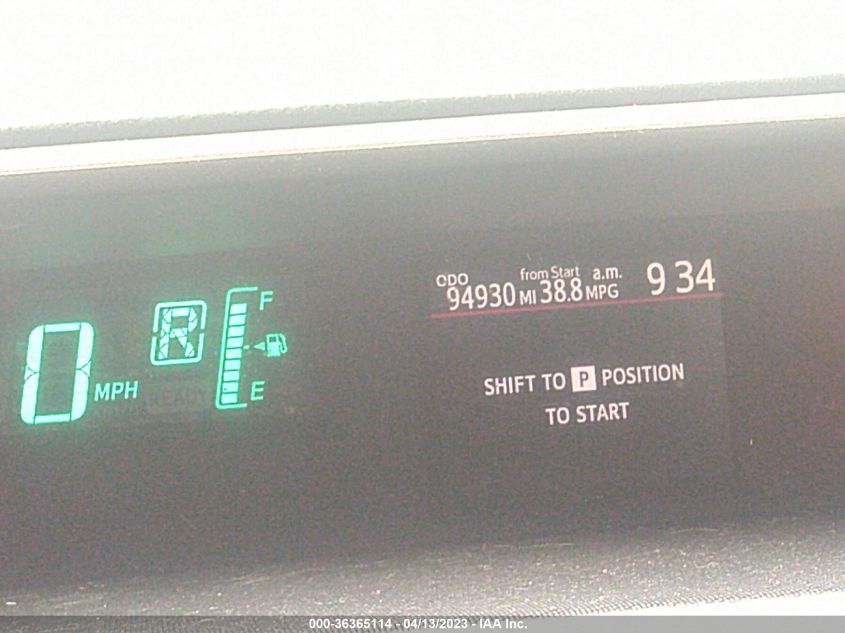 2013 TOYOTA PRIUS C ONE/TWO/THREE/FOUR - JTDKDTB3XD1548870