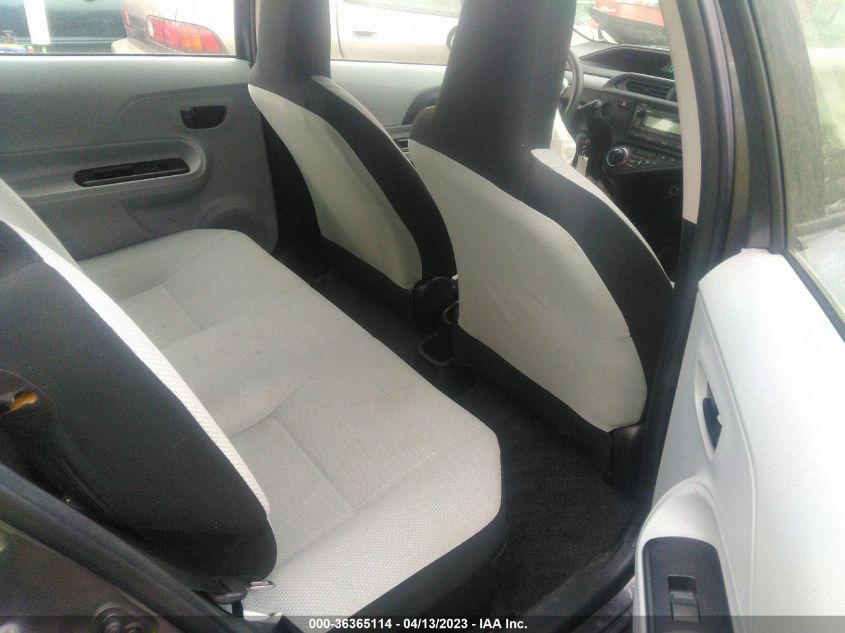 2013 TOYOTA PRIUS C ONE/TWO/THREE/FOUR - JTDKDTB3XD1548870