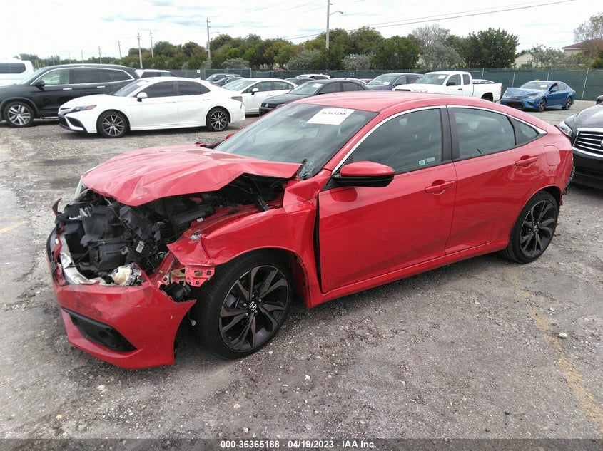 VIN 2HGFC2F89KH588314 2019 HONDA CIVIC SEDAN SPORT