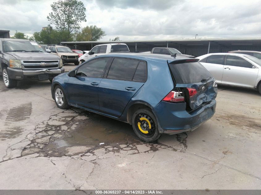 2015 VOLKSWAGEN GOLF TDI S - 3VW2A7AU4FM034218