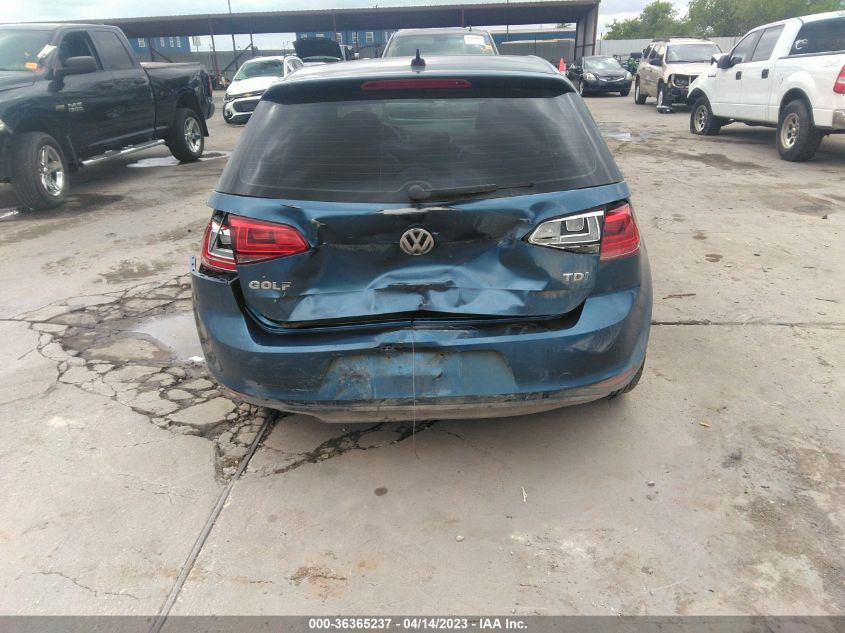 2015 VOLKSWAGEN GOLF TDI S - 3VW2A7AU4FM034218