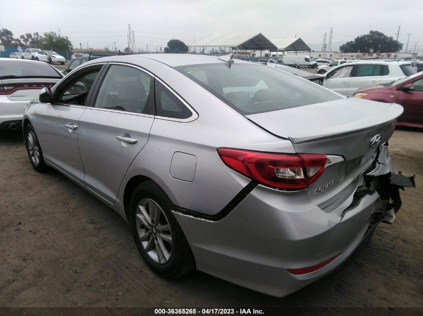 2015 HYUNDAI SONATA 2.4L SE - 5NPE24AF5FH222538