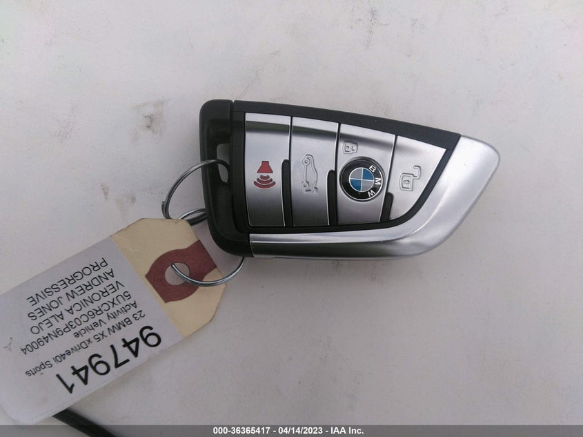 VIN 5UXCR6C03P9N49004 2023 BMW X5 XDRIVE40I