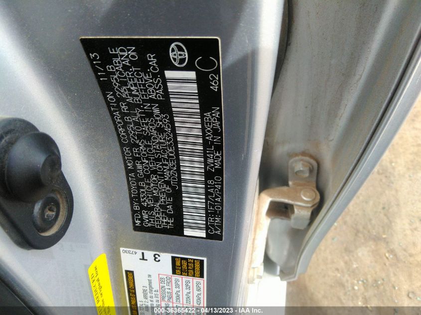 2014 TOYOTA PRIUS V TWO/THREE/FIVE - JTDZN3EU0E3324593