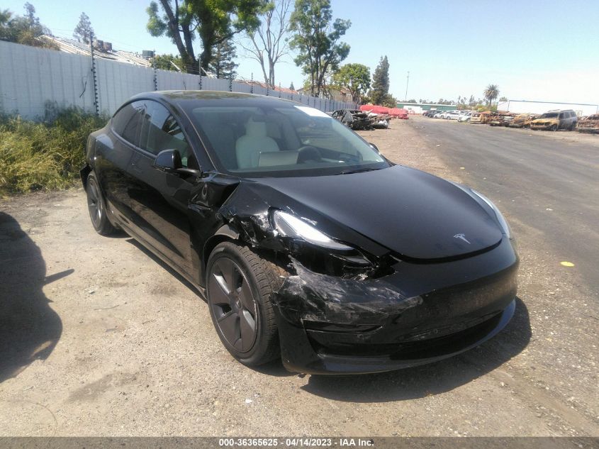 2022 TESLA MODEL 3 - 5YJ3E1EA2NF324484