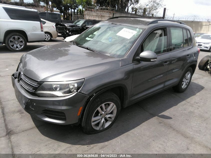 2015 VOLKSWAGEN TIGUAN S - WVGAV7AX8FW550560